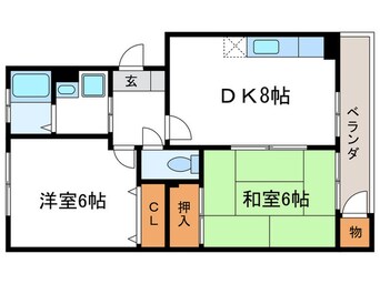 間取図 シャトレーヌ桂Ａ棟