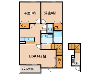 間取図 ホワイトハウスⅢ