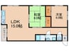 松永マンション 2LDKの間取り
