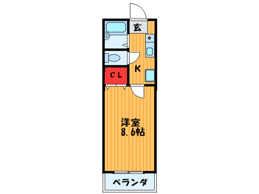 間取図 プロスパ－野崎