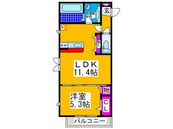 間取図 ﾛｲﾔﾙｶﾞｰﾃﾞﾝ三国ヶ丘　壱番館