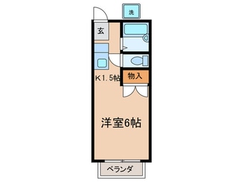 間取図 コーポ由里