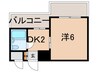 モンセリーチェ甲東園 1DKの間取り