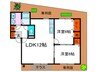 パストラル西向日 2LDKの間取り