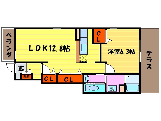 間取り図 メゾン川勝Ⅰ