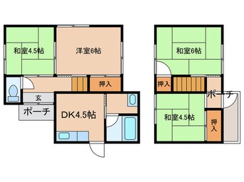 間取図 中條邸貸家