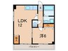 レジデンシア　モンティークロ 1LDKの間取り