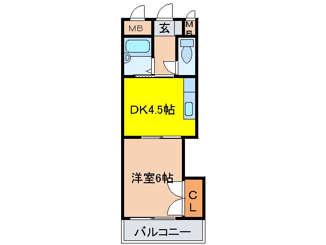 間取り図 正雀グランドハイツ北