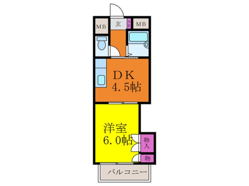 間取図 正雀グランドハイツ北