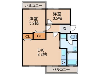 間取図 ラムール伊丹