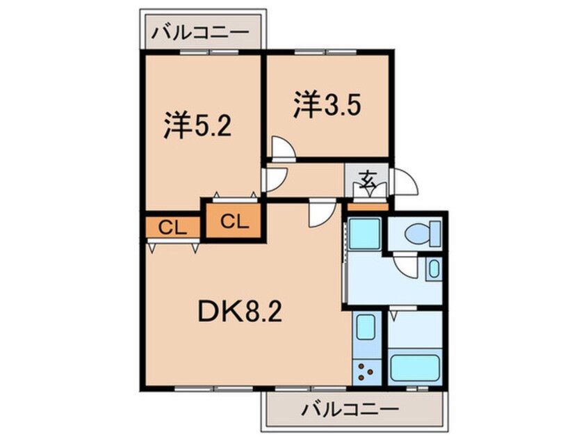 間取図 ラムール伊丹