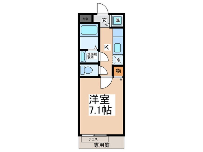 間取図 メナ　メゾン日根野