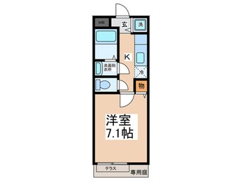 間取図 メナ　メゾン日根野