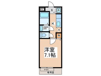 間取図 メナ　メゾン日根野