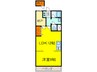 香里カーサヒル 1LDK+Sの間取り
