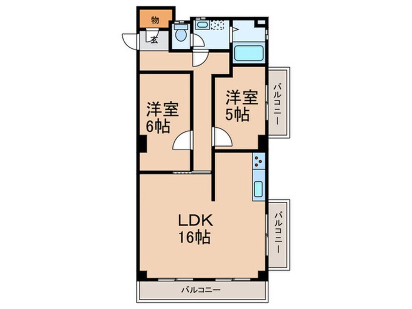 間取図 香里カーサヒル