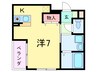 ルナピエナ本山中町 1Rの間取り