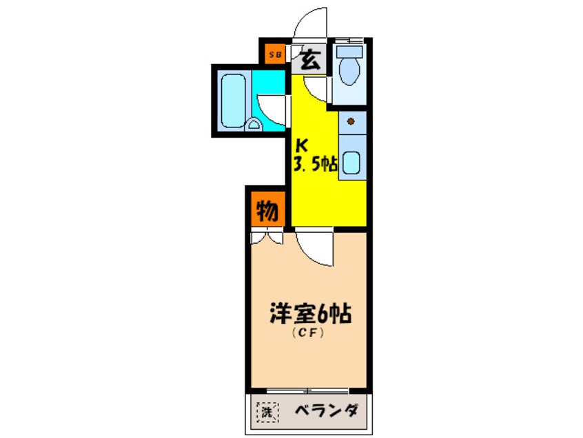 間取図 第３モン・セ・リバア