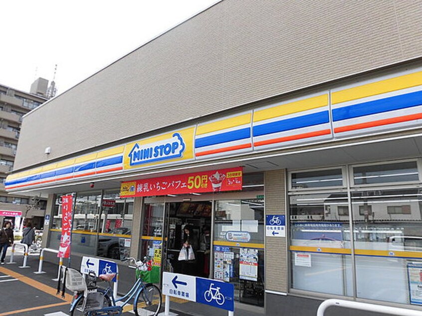 ミニストップ 平野瓜破西店(コンビニ)まで650m ヴィラ　クロシェット