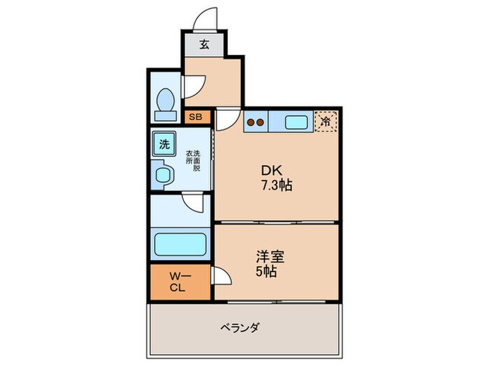間取り図 レジディア心斎橋ウエスト
