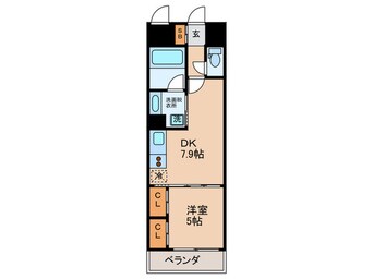 間取図 レジディア心斎橋ウエスト
