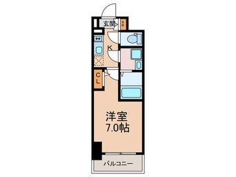 間取図 ｴｽﾘｰﾄﾞ大阪ｸﾚｽﾄｺｰﾄ(511)