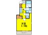 グラディオ大浜 1Kの間取り