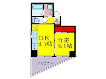 間取図 アクアスイート南森町