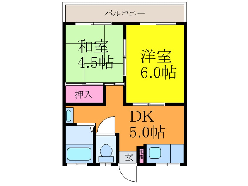 間取図 梁守マンション