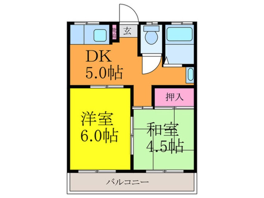 間取図 梁守マンション