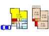 松が丘戸建 3LDKの間取り