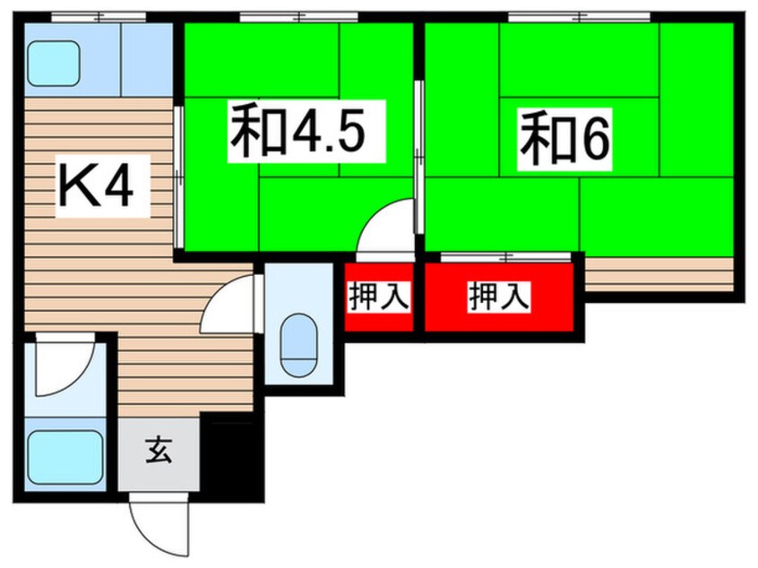 間取図 八番館