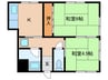 八番館 2Kの間取り