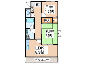 間取図 ソレイユ日向風