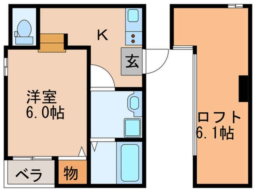 間取図 ハーモニーテラス野里Ⅱ