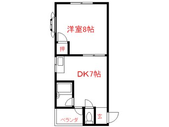 間取図 メゾンド岡