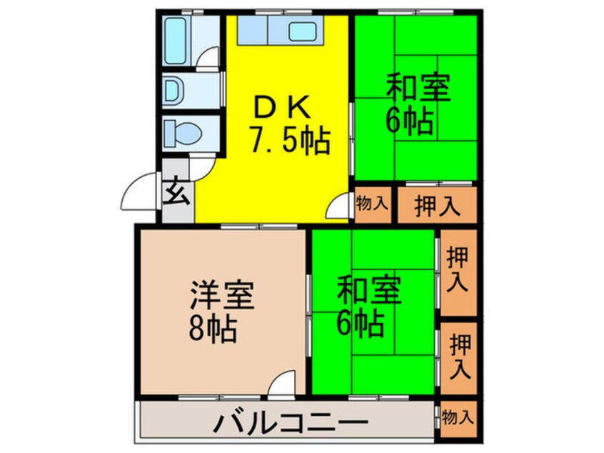 間取図 エンターレジデンス熊内