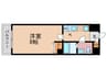 フラッティ壬生坊城 1Kの間取り