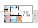 アムール吉田中大路の間取図
