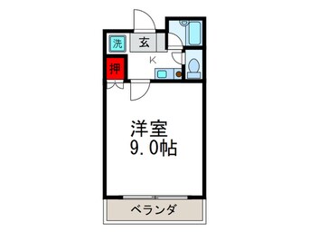 間取図 ｱﾙｶｻｰﾙ千里山