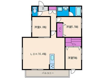 間取図 コートヤードハウス石橋