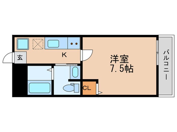 間取り図 フラッティ堀川高辻
