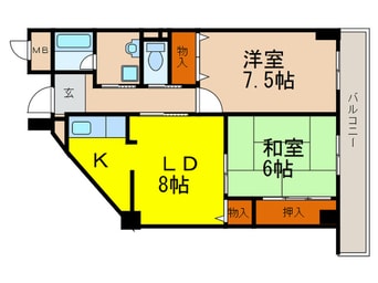 間取図 アルデ－ル（日生）
