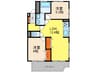 ヴィラ芦屋Ｂ棟 2LDKの間取り