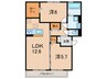 ＶＩＬＬＡ　ＤＥＬ　ＳＯＬ 2LDKの間取り