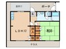 イズミハイツ 1LDKの間取り