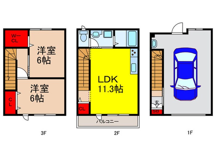 間取り図 La Luce OSAKA Ovest