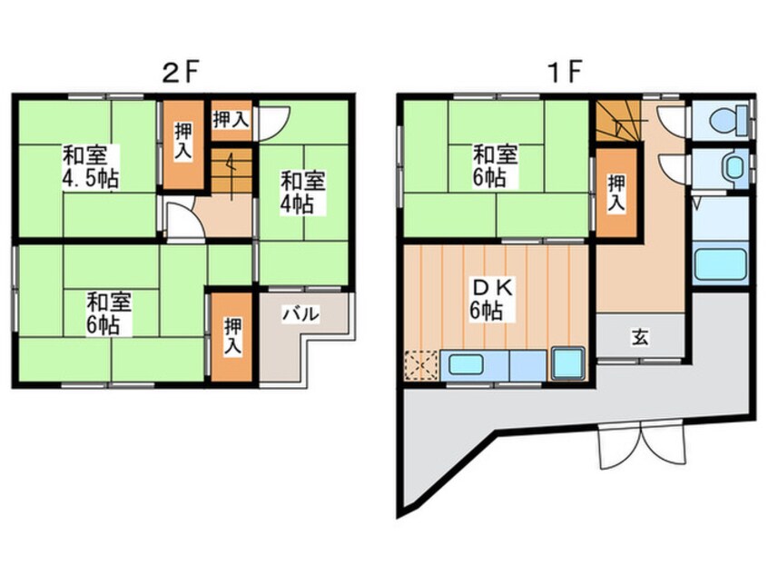 間取図 高柳一丁目戸建