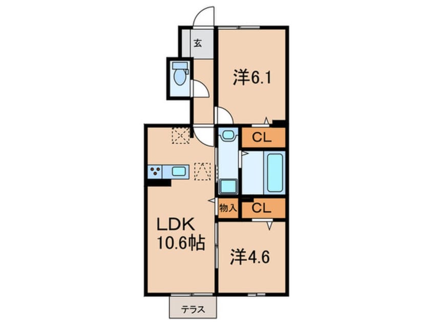 間取図 メゾン　ベルハープ