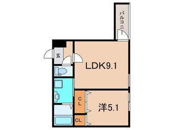 間取図 仮)フジパレス御崎公園Ⅰ番館